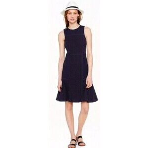 J. Crew Collection Black Paneled Sleeveless Eyelet Dress #A4897 Size 0